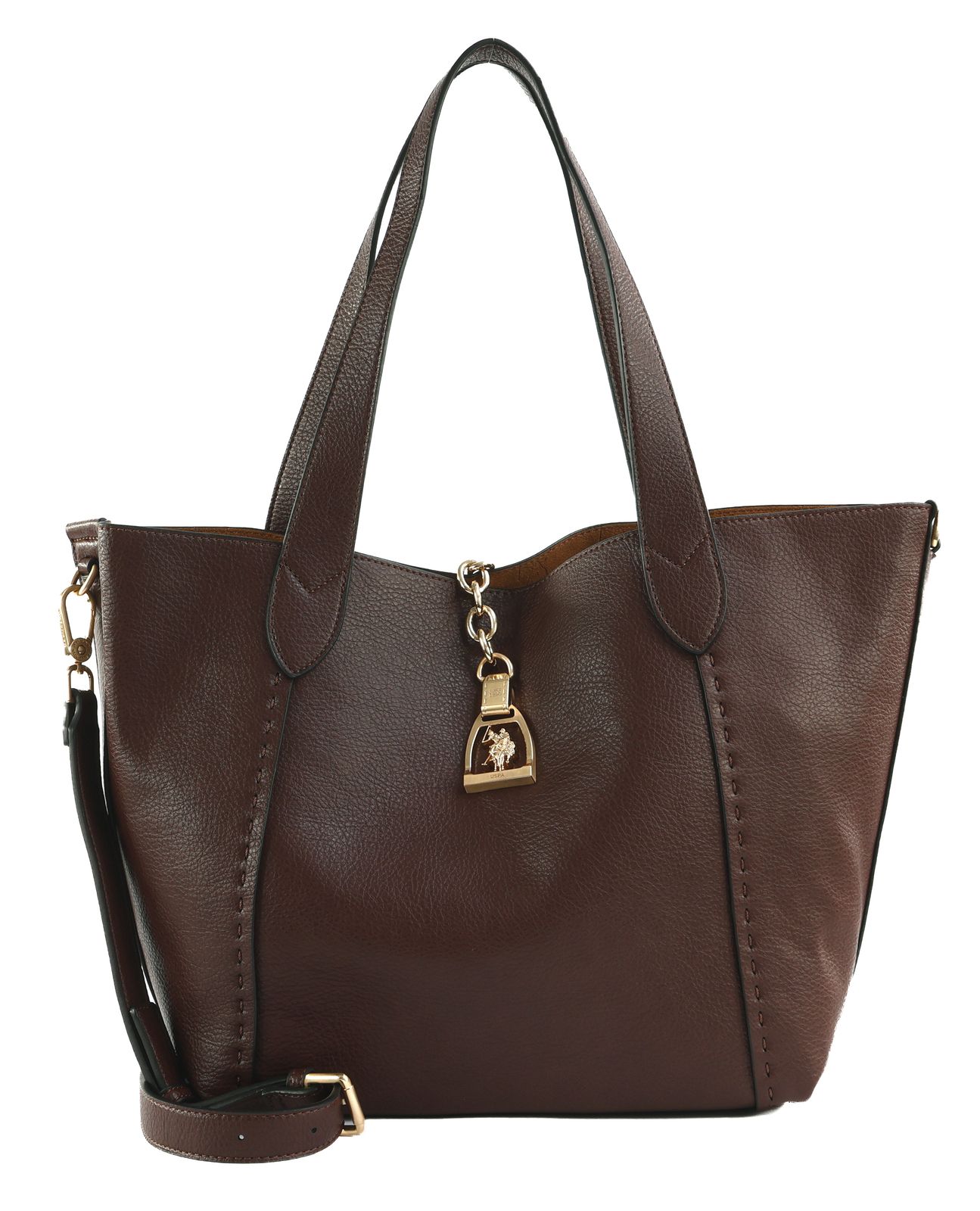 U.S. POLO ASSN. Helcho Shopping Bag Dark Brown