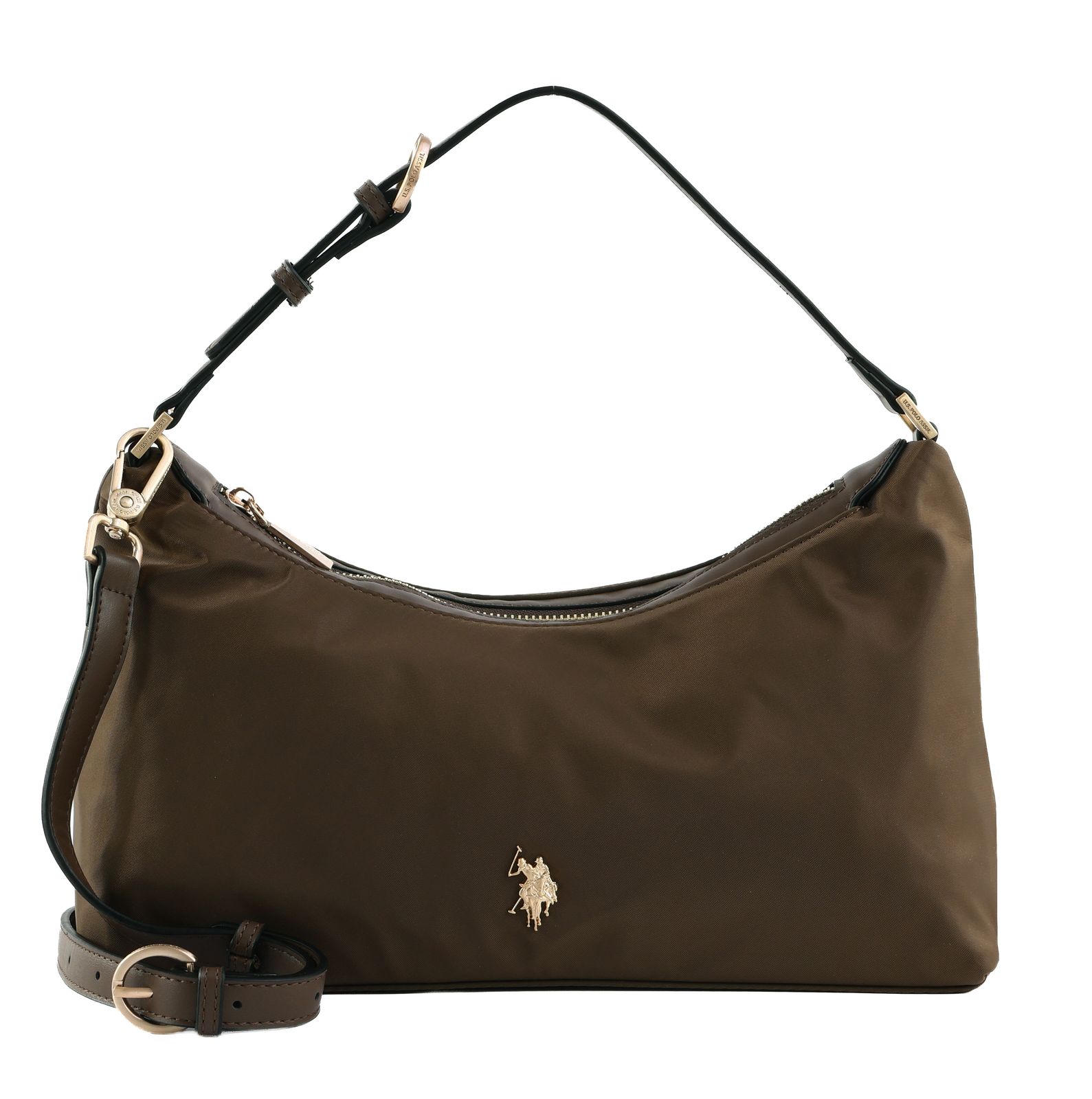 U.S. POLO ASSN. Houston Hobo Bag Dark Brown