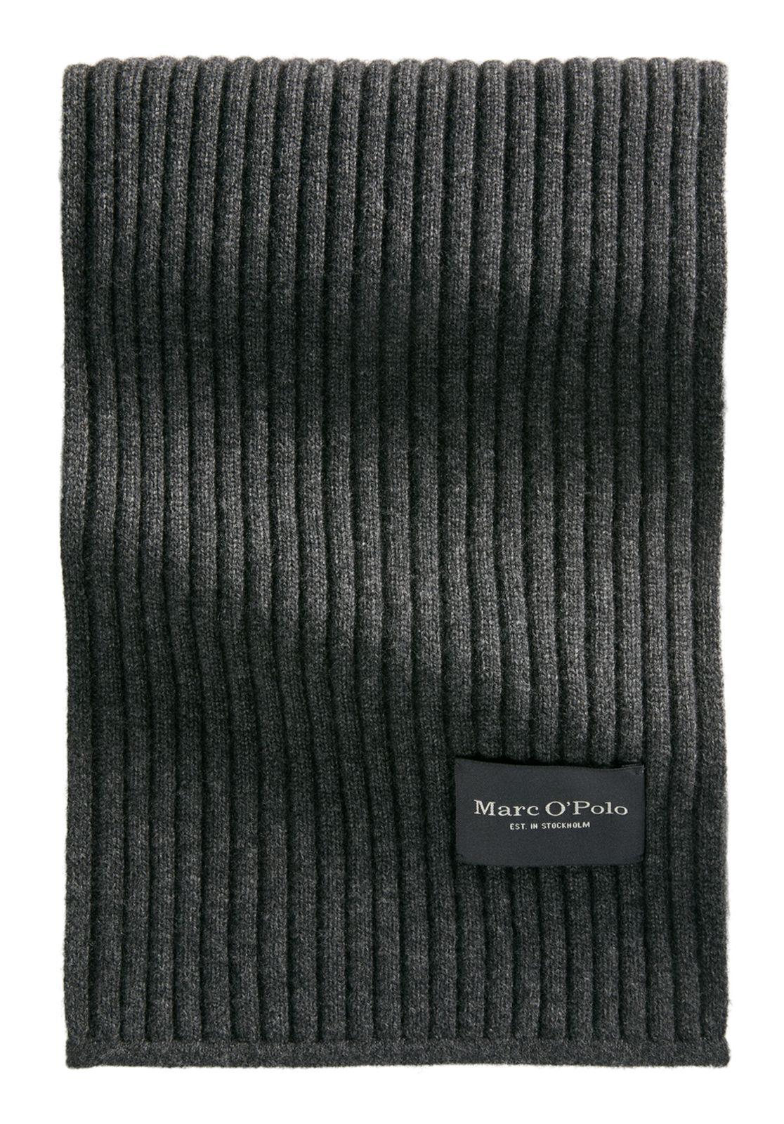 Marc O'Polo Knitted Scarf Dark Grey Melange