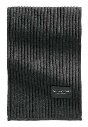 Marc O'Polo Knitted Scarf Dark Grey Melange Marc O'Polo Knitted Scarf Dark Grey Melange