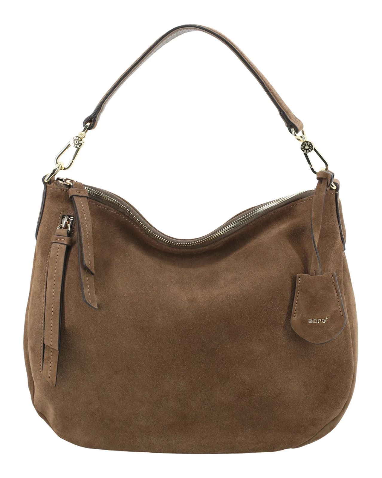abro Leather Suede Juna Shoulder Bag S Khaki