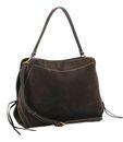 abro Leather Suede Necessity Big Shoulder Bag Dark Brown abro Leather Suede Necessity Big Shoulder Bag Dark Brown