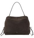 abro Leather Suede Necessity Big Shoulder Bag Dark Brown abro Leather Suede Necessity Big Shoulder Bag Dark Brown