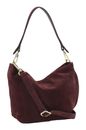abro Leather Suede Ebony Shoulder Bag S Burgundy abro Leather Suede Ebony Shoulder Bag S Burgundy