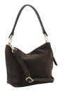 abro Leather Suede Ebony Shoulder Bag S Dark Brown abro Leather Suede Ebony Shoulder Bag S Dark Brown