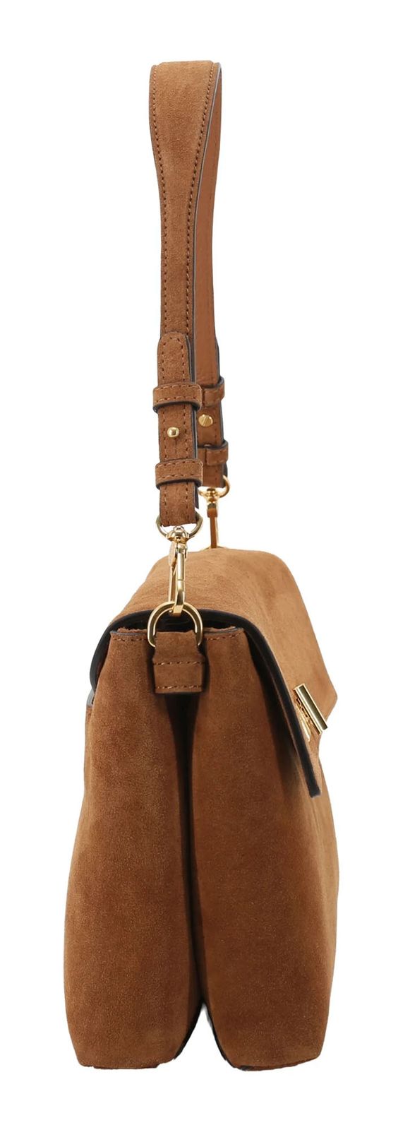 abro Leather Suede Twist Shoulder Bag Cuoio abro Leather Suede Twist Shoulder Bag Cuoio
