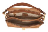 abro Leather Suede Twist Shoulder Bag Cuoio abro Leather Suede Twist Shoulder Bag Cuoio
