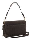 abro Leather Suede Twist Shoulder Bag Dark Brown abro Leather Suede Twist Shoulder Bag Dark Brown