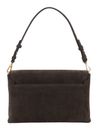 abro Leather Suede Twist Shoulder Bag Dark Brown abro Leather Suede Twist Shoulder Bag Dark Brown