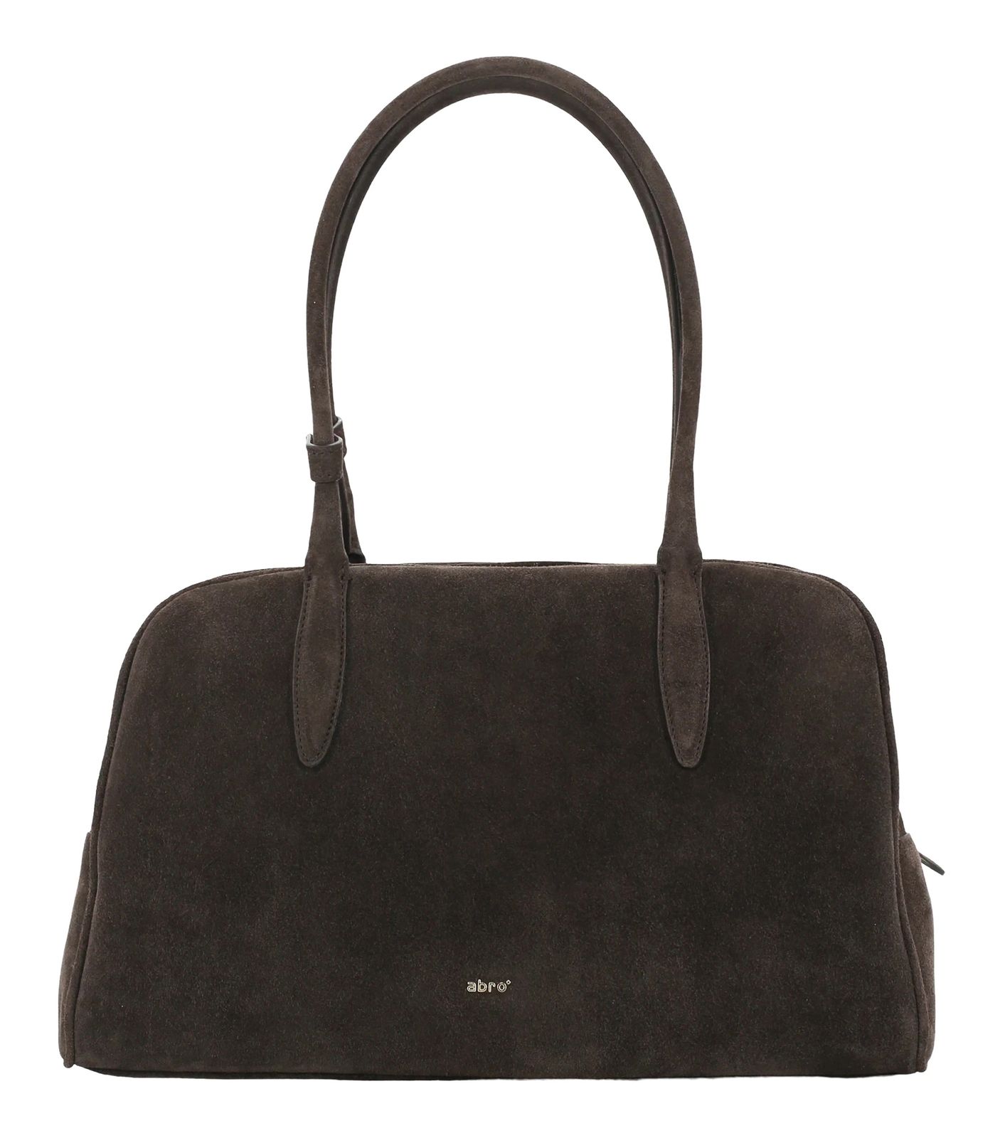 abro Leather Suede Amara Shoulder Bag Dark Brown