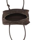 abro Leather Suede Amara Shoulder Bag Dark Brown abro Leather Suede Amara Shoulder Bag Dark Brown