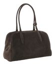 abro Leather Suede Amara Shoulder Bag Dark Brown abro Leather Suede Amara Shoulder Bag Dark Brown