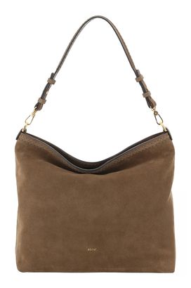 abro Leather Suede Signature Shoulder Bag Khaki abro Leather Suede Signature Shoulder Bag Khaki