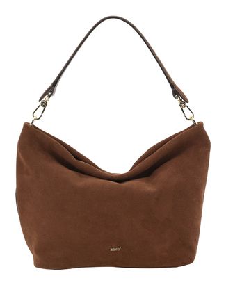abro Leather Suede Ebony Big Shoulder Bag Wood abro Leather Suede Ebony Big Shoulder Bag Wood