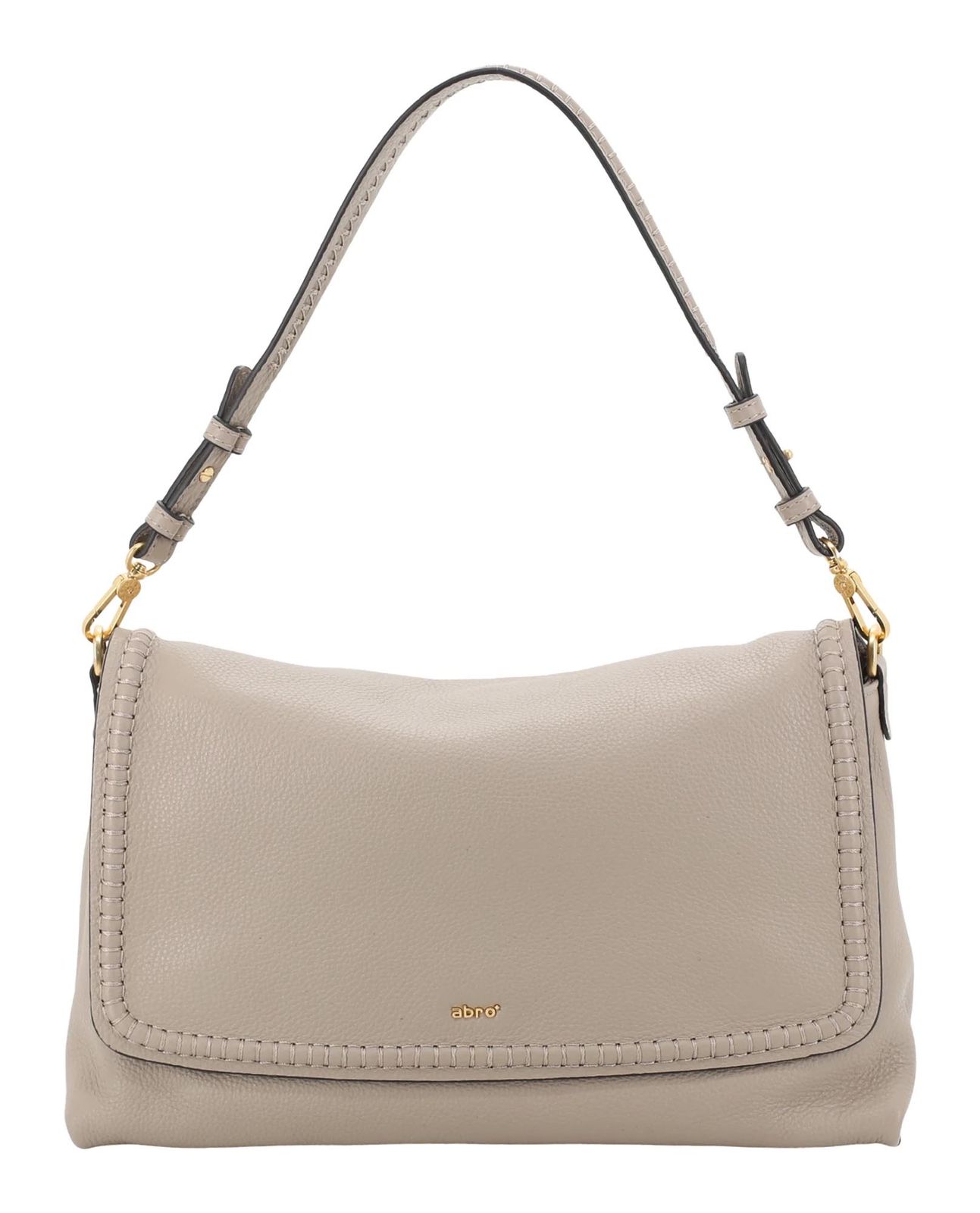 abro Leather Agave Signature Shoulder Bag L Siena