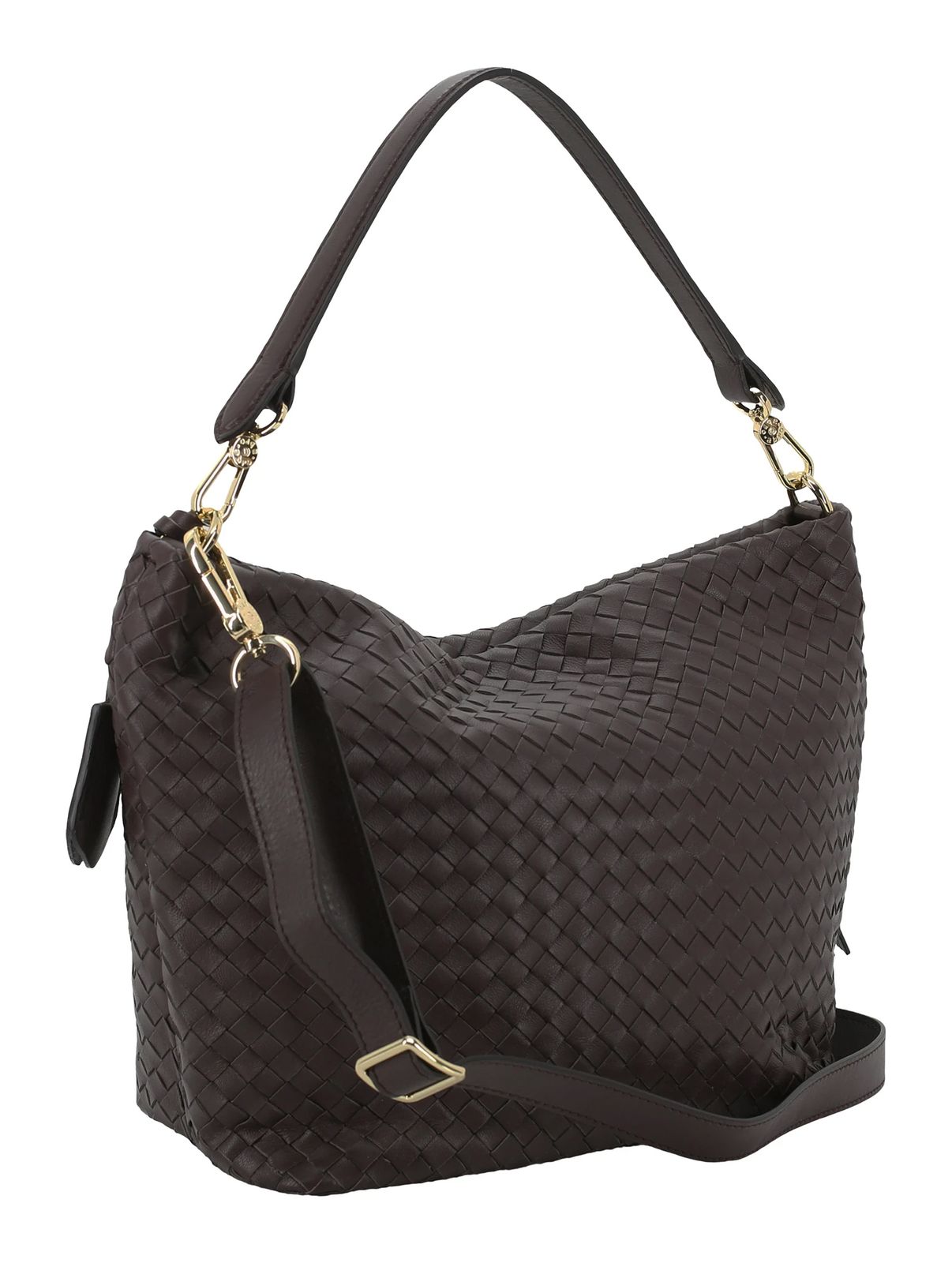 abro Leather Piuma Opaco Ebony Big Shoulder Bag Dark Brown abro Leather Piuma Opaco Ebony Big Shoulder Bag Dark Brown