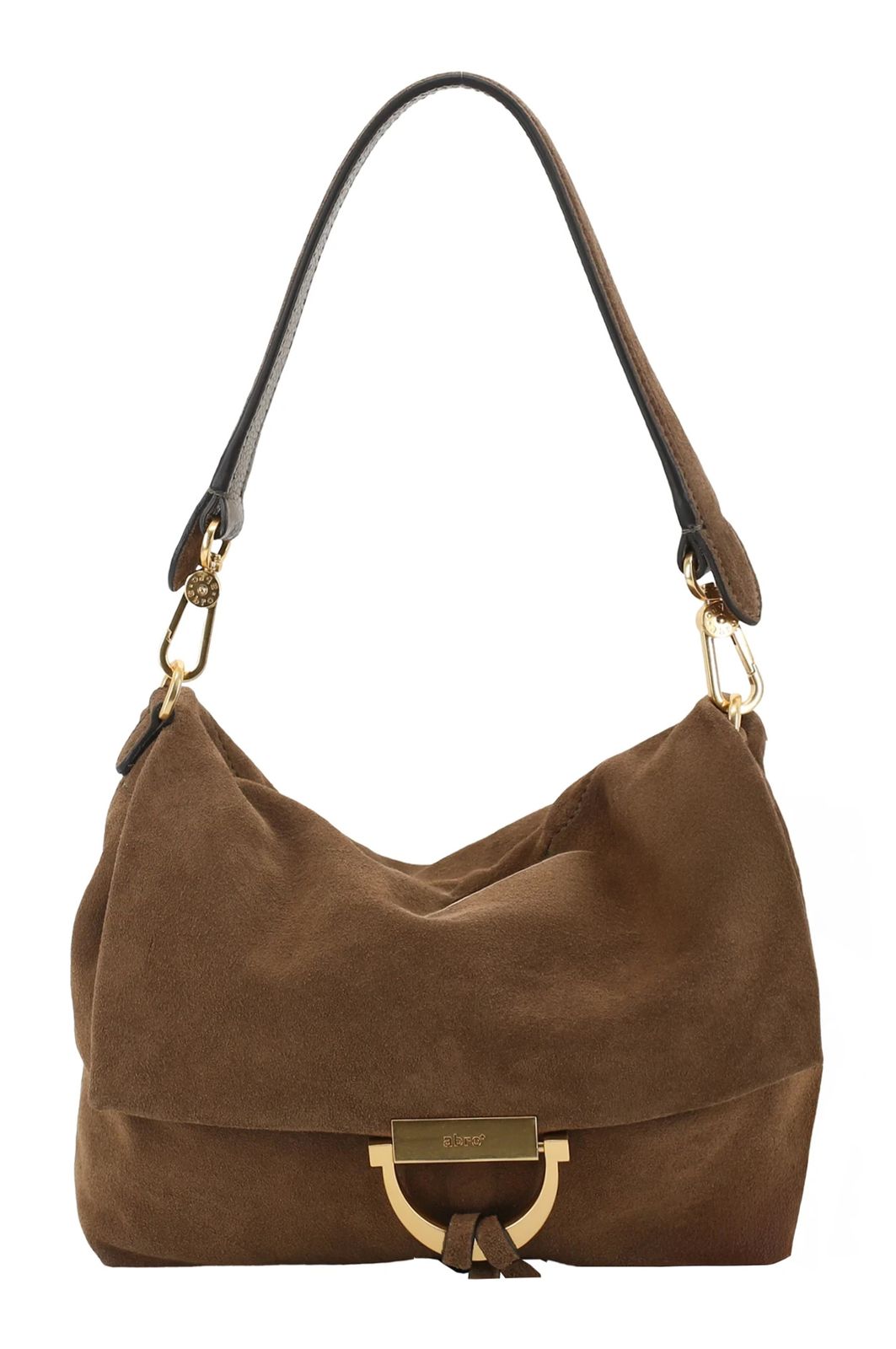 abro Leather Suede Temi Shoulder Bag M Khaki