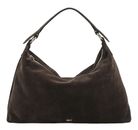 abro Leather Suede All In One Hobo Bag Dark Brown abro Leather Suede All In One Hobo Bag Dark Brown