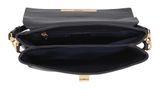 abro Leather Agave Twist Shoulder Bag Navy