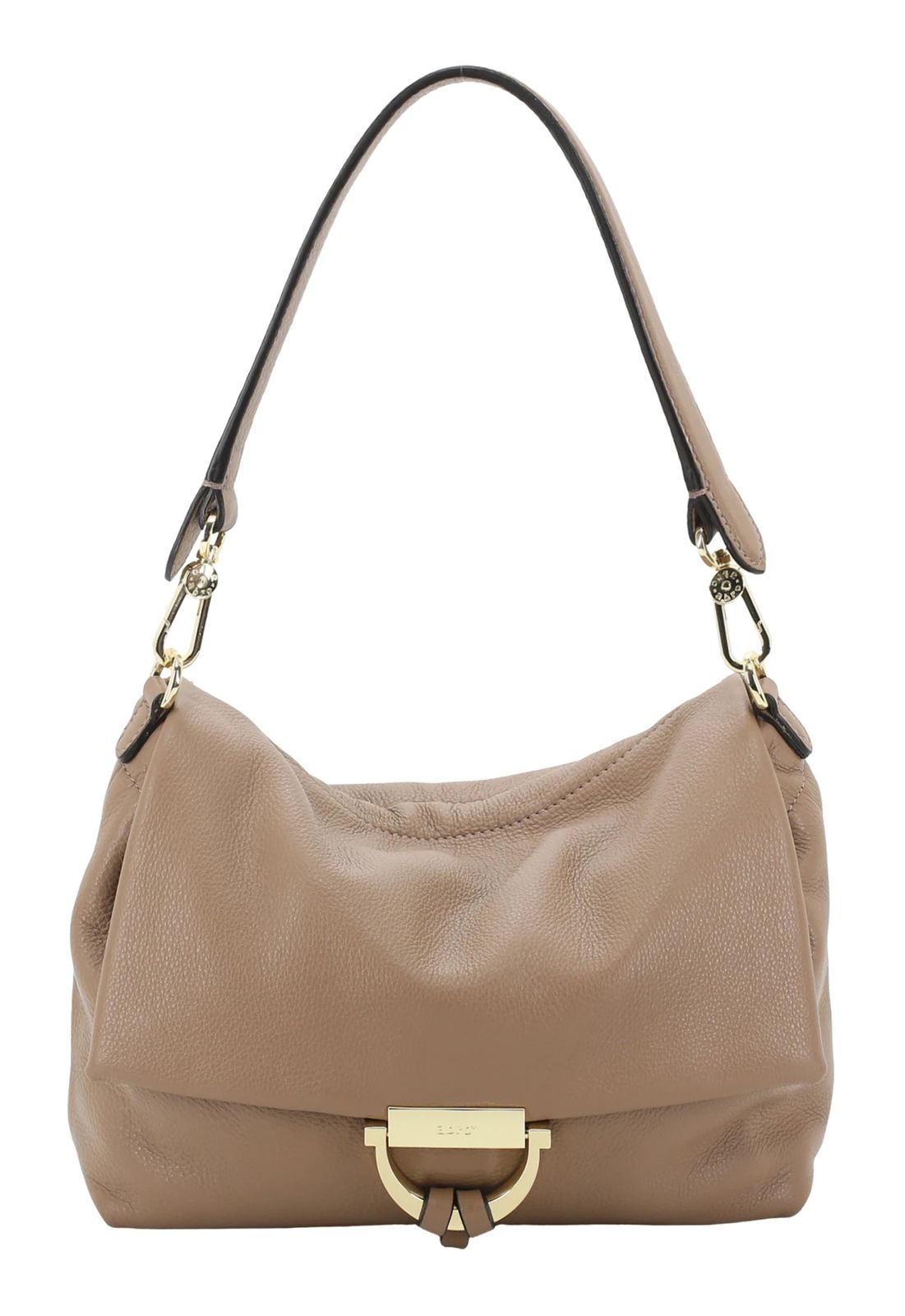 abro Leather Dalia Temi Shoulder Bag M Cappuccino