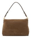 abro Leather Suede Signature Shoulder Bag L Khaki abro Leather Suede Signature Shoulder Bag L Khaki