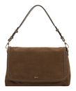 abro Leather Suede Signature Shoulder Bag L Khaki abro Leather Suede Signature Shoulder Bag L Khaki