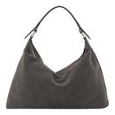 abro Leather Suede All In One Hobo Bag Grey abro Leather Suede All In One Hobo Bag Grey