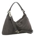 abro Leather Suede All In One Hobo Bag Grey abro Leather Suede All In One Hobo Bag Grey