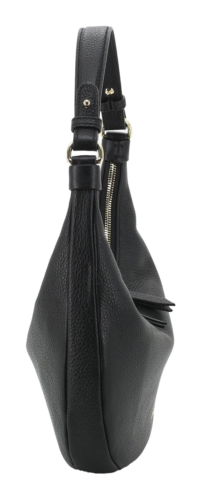 abro Leather Agave Nana Mini Hobo Bag Black / Nickel abro Leather Agave Nana Mini Hobo Bag Black / Nickel
