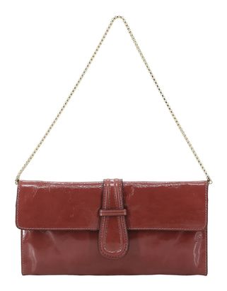 abro Leather Venice Luna Shoulder Bag Rosewood