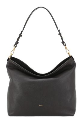 abro Leather Agave Signature Shoulder Bag Dark Brown