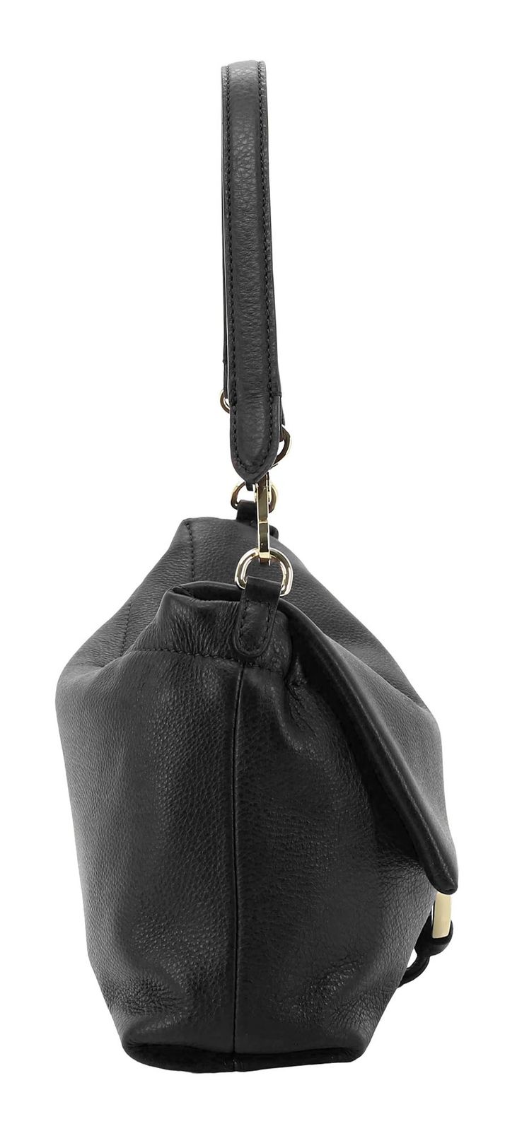 abro Leather Dalia Temi Shoulder Bag M Black / Gold abro Leather Dalia Temi Shoulder Bag M Black / Gold