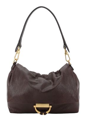 abro Leather Athene Washed Temi Shoulder Bag M Caramel / Cognac