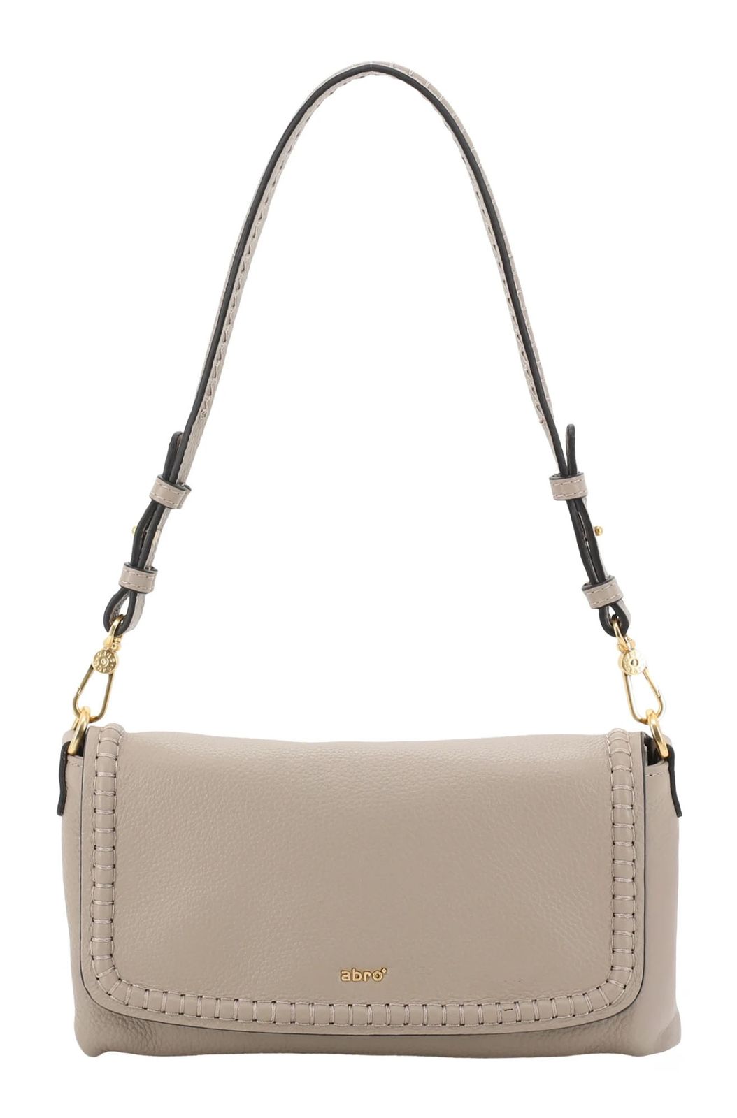 abro Leather Agave Signature Shoulder Bag Siena