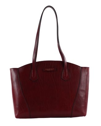 THE BRIDGE Magda Shopping Bag Wine Red / Oro