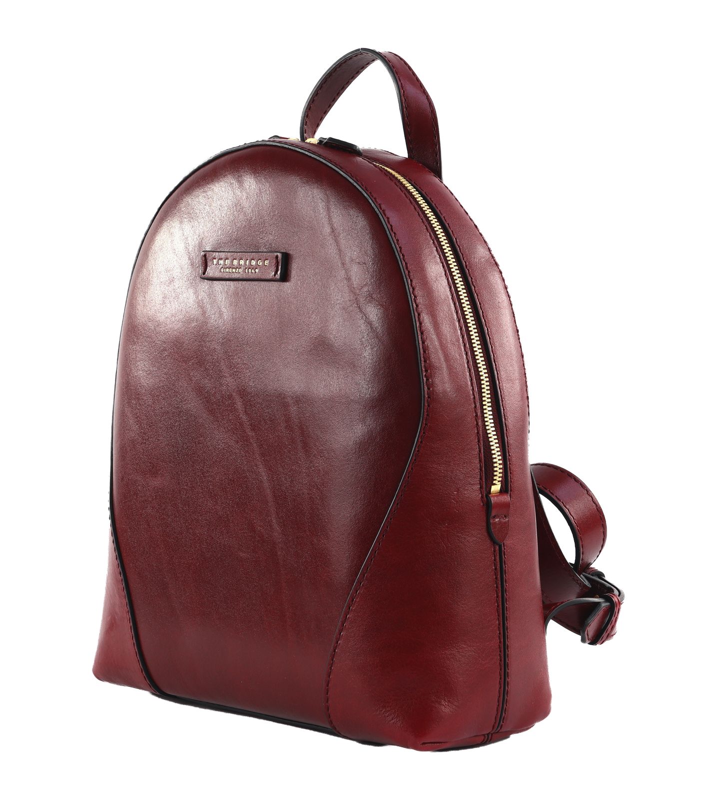 THE BRIDGE Magda Backpack Wine Red / Oro THE BRIDGE Magda Backpack Wine Red / Oro