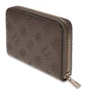 GUESS Carmella SLG Medium Zip Around Wallet Taupe Logo GUESS Carmella SLG Medium Zip Around Wallet Taupe Logo