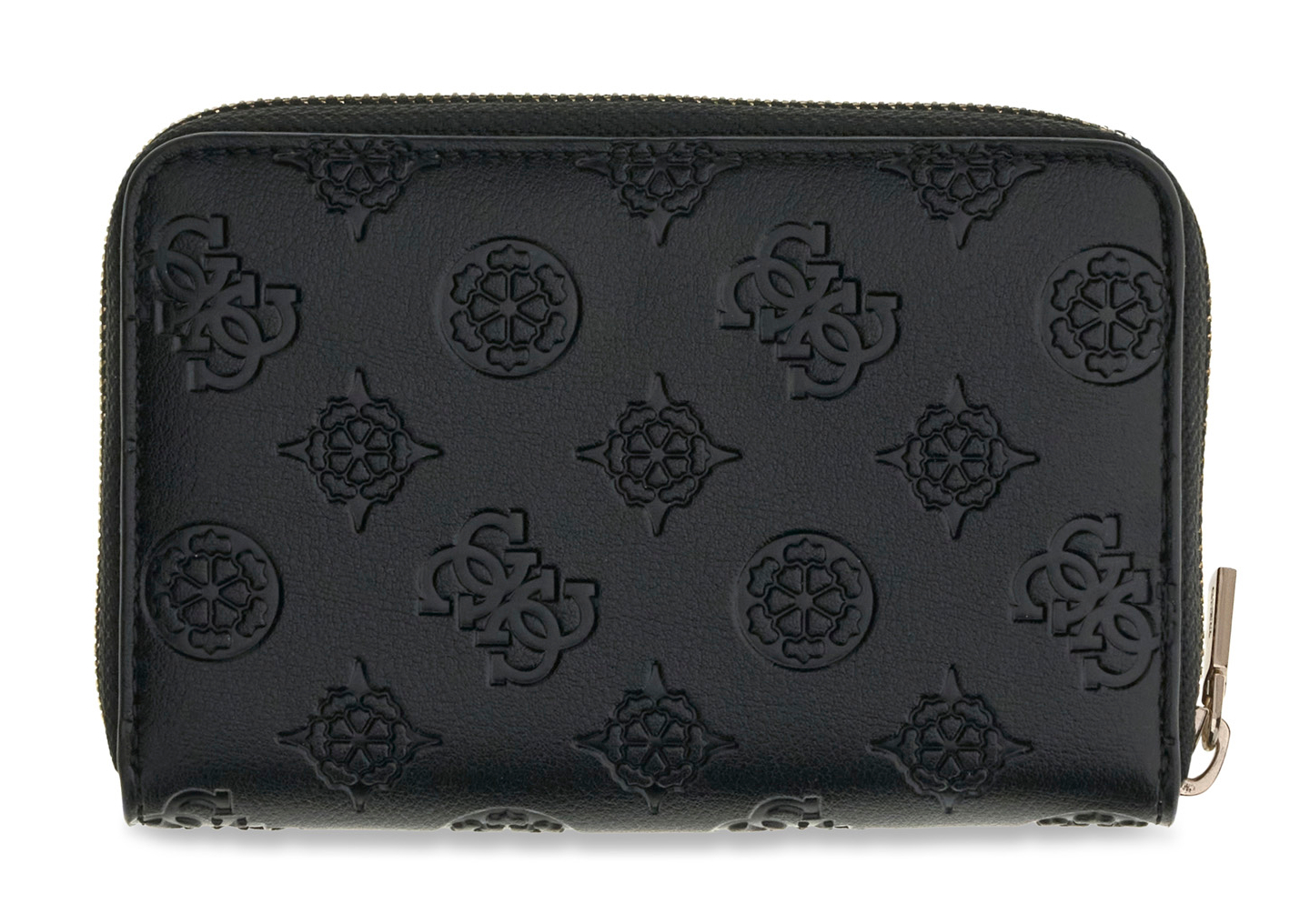 GUESS Carmella SLG Medium Zip Around Wallet Black Logo GUESS Carmella SLG Medium Zip Around Wallet Black Logo