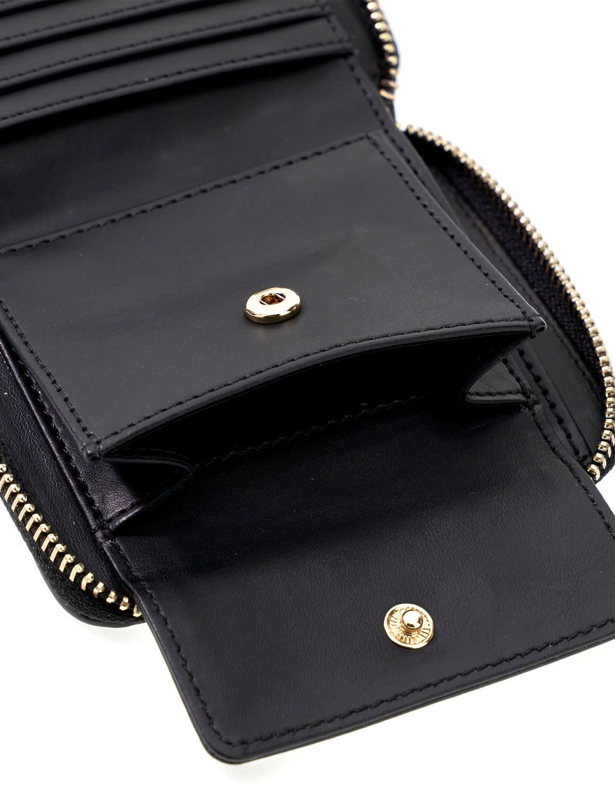 GUESS Carmella SLG Small Zip Around Wallet Black Logo GUESS Carmella SLG Small Zip Around Wallet Black Logo