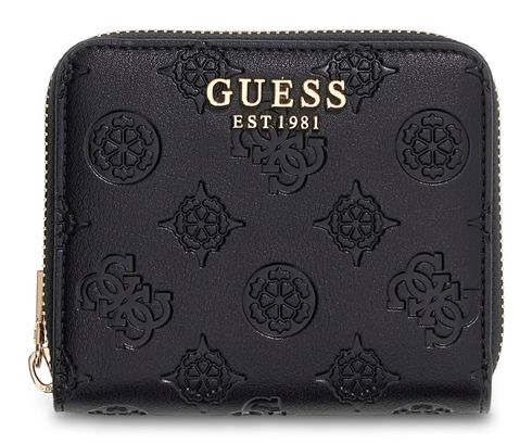 GUESS Carmella SLG Small Zip Around Wallet Black Logo