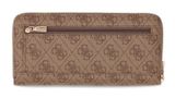 GUESS Yvonne Logo SLG Large Zip Around Wallet L Latte Logo GUESS Yvonne Logo SLG Large Zip Around Wallet L Latte Logo