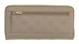 GUESS Carmella SLG Large Zip Around Wallet L Bone Logo