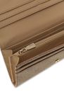 GUESS Yvonne Logo SLG Flap Organizer Latte Logo
