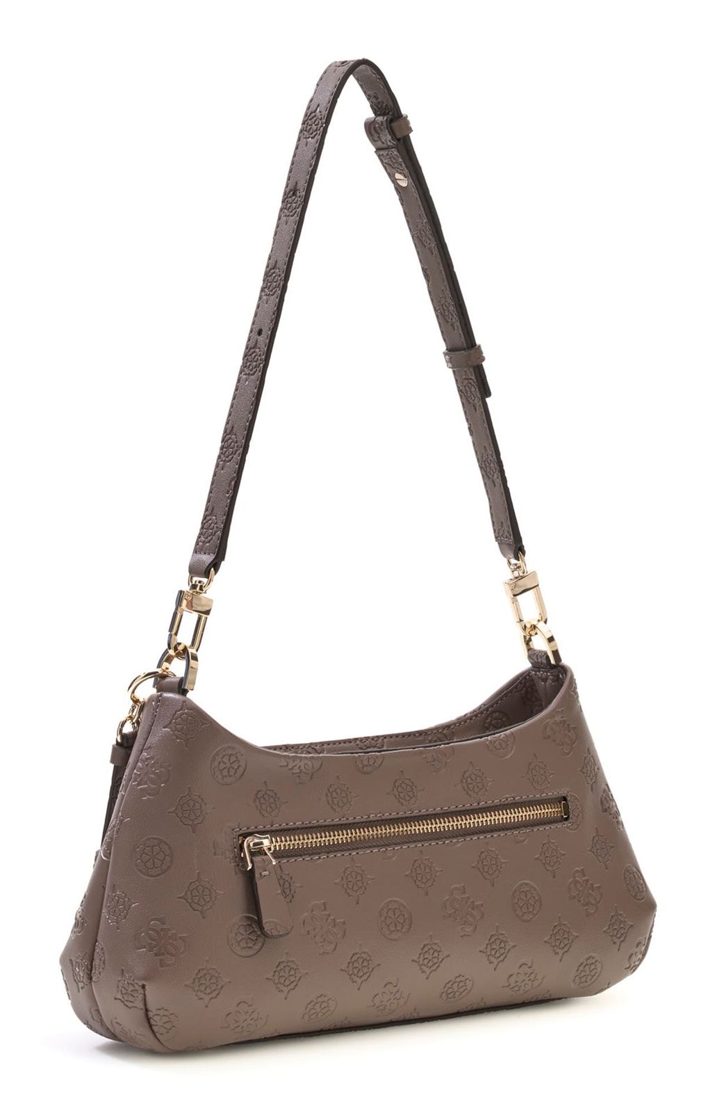 GUESS Carmella Hobo Taupe Logo GUESS Carmella Hobo Taupe Logo