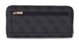 GUESS Yvonne Logo SLG Large Zip Around Wallet L Coal Logo GUESS Yvonne Logo SLG Large Zip Around Wallet L Coal Logo