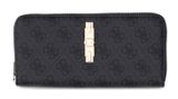 GUESS Yvonne Logo SLG Large Zip Around Wallet L Coal Logo GUESS Yvonne Logo SLG Large Zip Around Wallet L Coal Logo