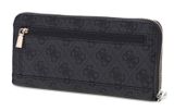 GUESS Yvonne Logo SLG Large Zip Around Wallet L Coal Logo GUESS Yvonne Logo SLG Large Zip Around Wallet L Coal Logo
