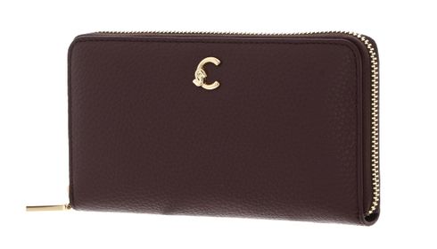 COCCINELLE C-Me Wallet Grained Leather Berry COCCINELLE C-Me Wallet Grained Leather Berry