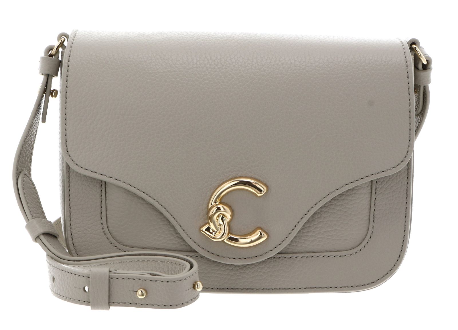 COCCINELLE C-Me Crossbody Bag Grained Leather Eucalipto
