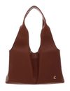 COCCINELLE Nell Handbag Grained Leather Cognac